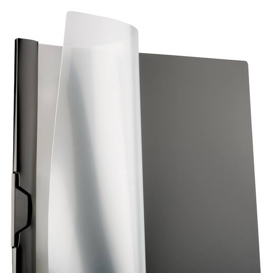 JAM Paper 9" x 12" Plastic Report Cover with Slide Lock Clip